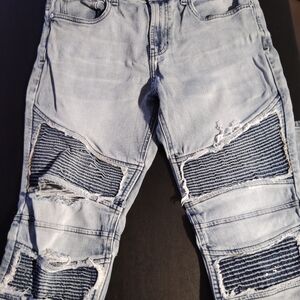 Distressed Light Blue Men's Jeans